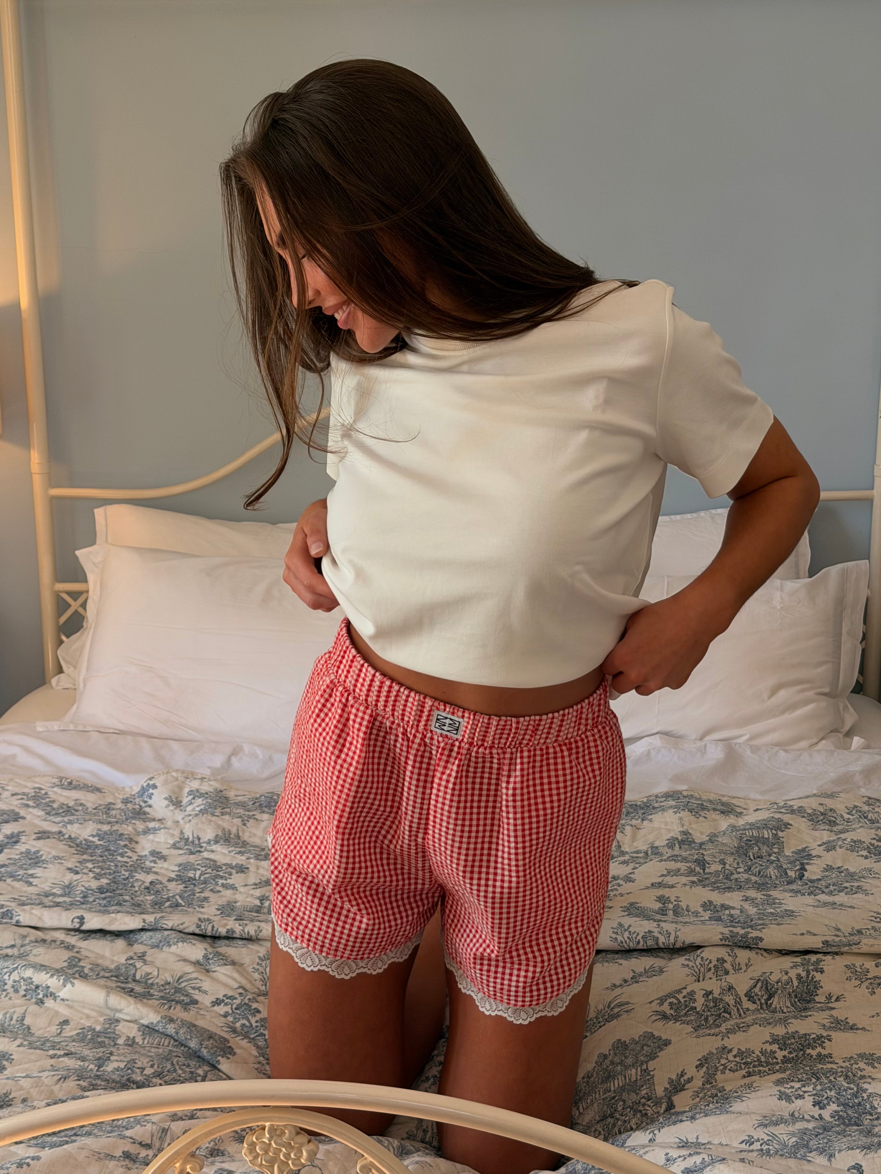 NMELIZA Shorts - Tomato